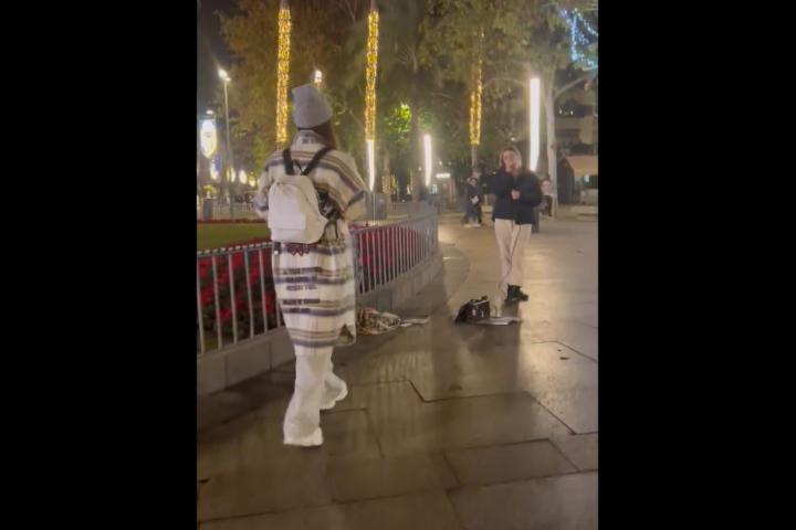 El vídeo publicado por India Martínez en X.