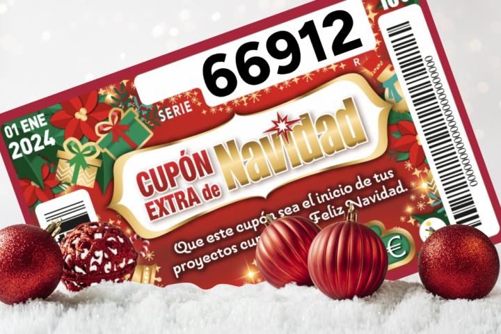 Cupón premiado del Sorteo del Cupón Extra de Navidad de la ONCE 2024