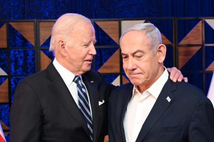 Joe Biden y Benjamin Netanyahu.