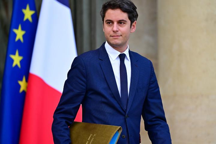 El exministro de Educación y recién nombrado primer ministro galo, Gabriel Attal, en una imagen de archivo.