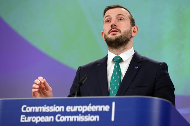 El comisario de Medio Ambiente, Virginijus Sinkevicius, en una imagen de archivo.