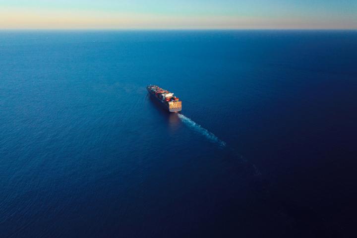 Imagen de archivo de un carguero.