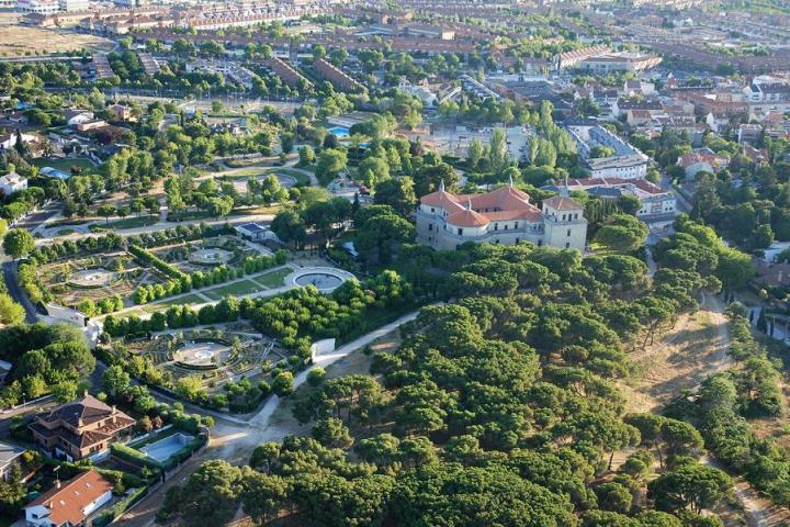 Vista aérea de Villaviciosa de Odón.