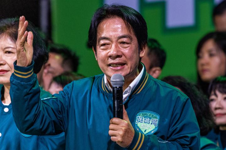Lai Ching-te, candidato a presidente de Taiwán del gobernante Partido Democrático Progresista (PDP)