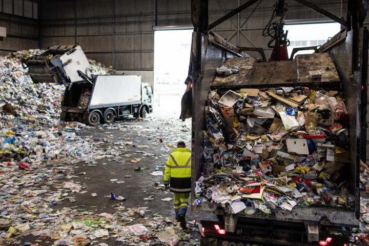 Planta de gestión de residuos.