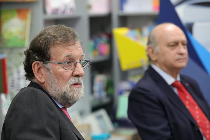 El expresidente del Gobierno Mariano Rajoy y su exministro de Interior Jorge Fernández Díaz, en una imagen de archivo.