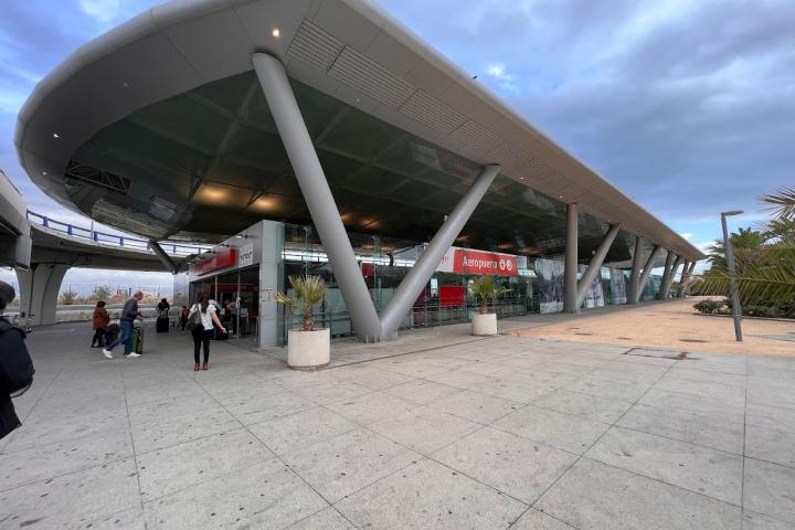 Estación de Cercanías en el aeropuerto de Málaga.