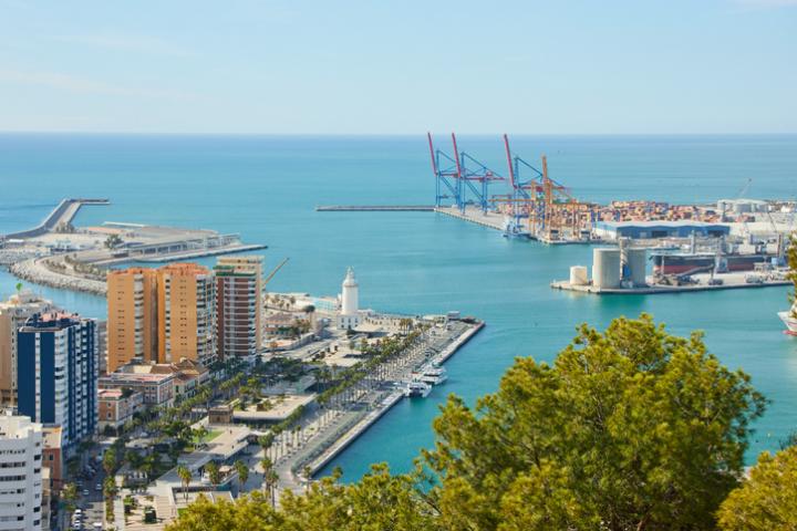 Imagen de archivo del puerto malagueño.