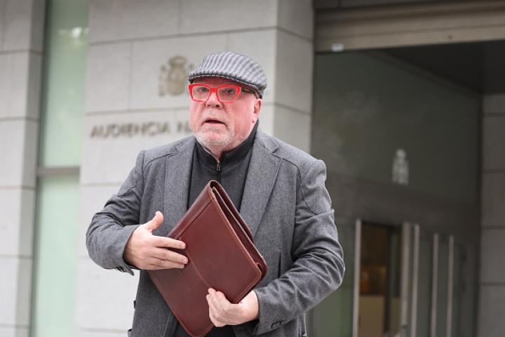 El excomisario José Manuel Villarejo, en una imagen de archivo a las puertas de la Audiencia Nacional.