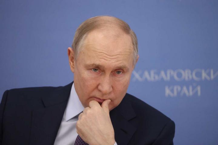 El presidente ruso Vladímir Putin en una visita a Siberia