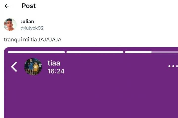 El tuit de @julyck92