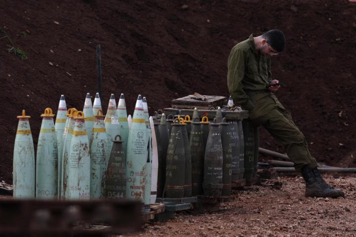 Imagen de archivo de un soldado israelí en la frontera con el Líbano.