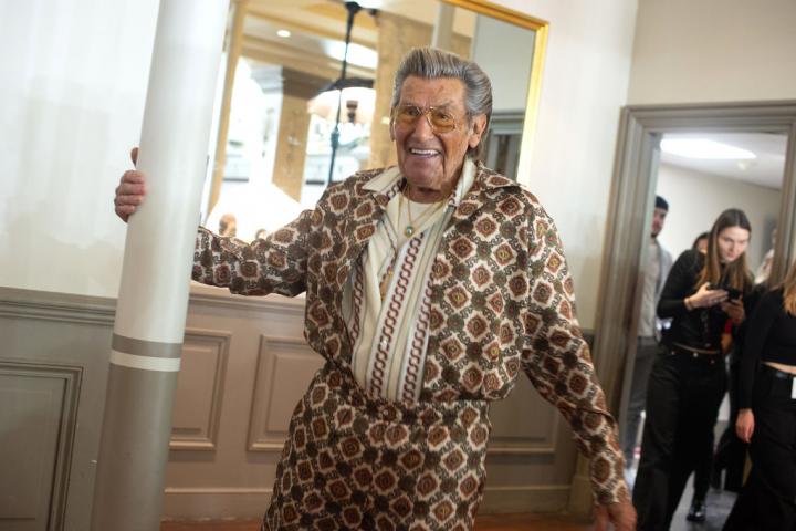 El gallego Andrés García Carro en la Semana de la Moda de París de 2024.