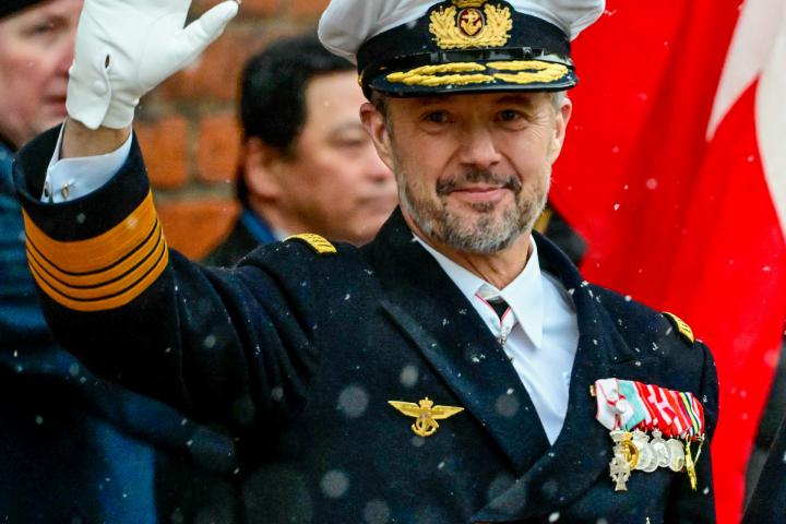 Federico X de Dinamarca, en la misa por su ascenso al trono en Aarhus.