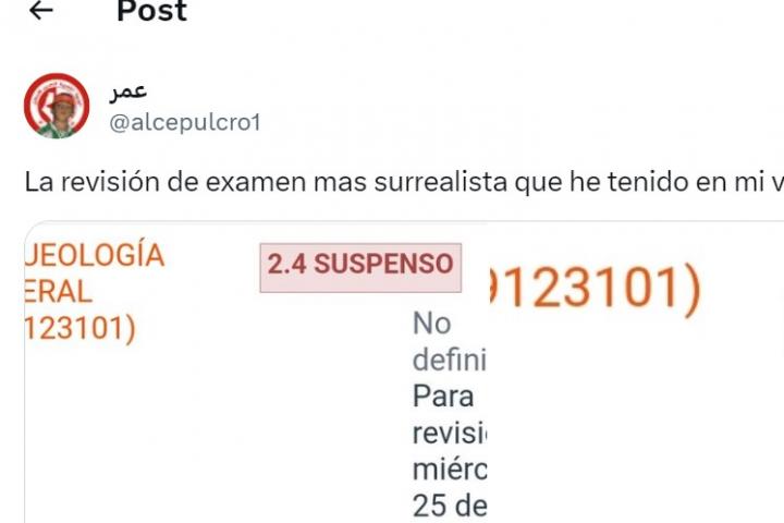 La revisión de examen publicada por @alcepulcro1