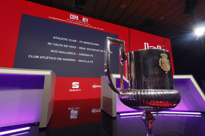 Sorteo de los cuartos de final de Copa del Rey en la Ciudad del Fútbol de La Rozas.