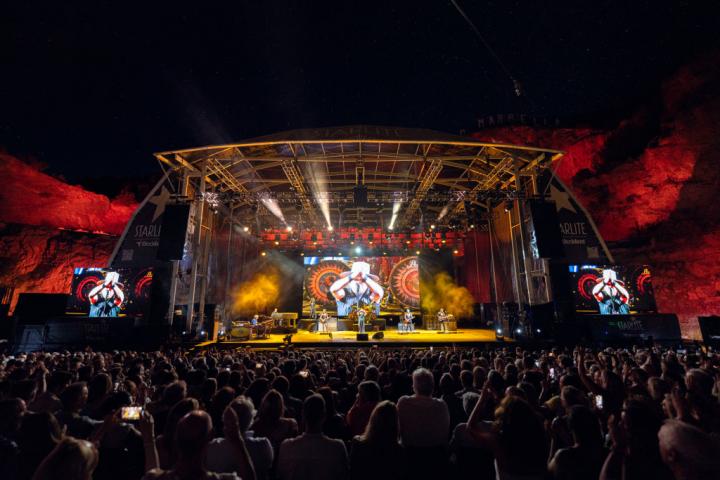 Escenario del Festival Starilite, que cada año se celebra en Marbella.