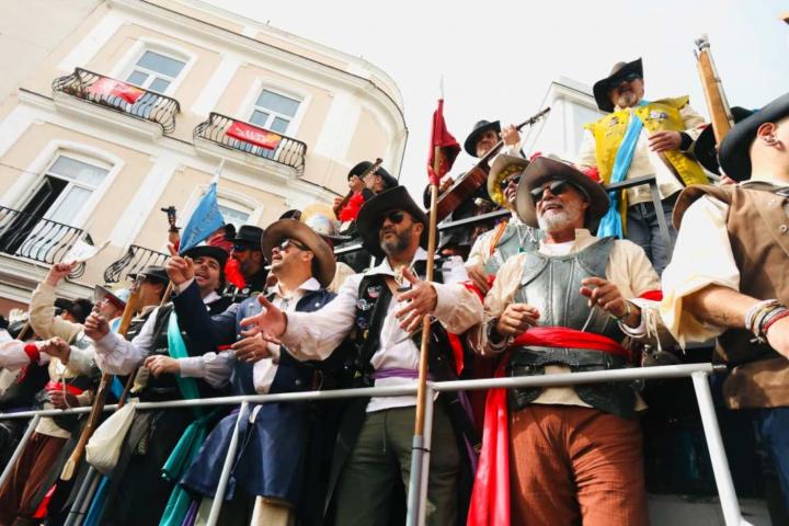 Actuación en pleno Carnaval de Cádiz