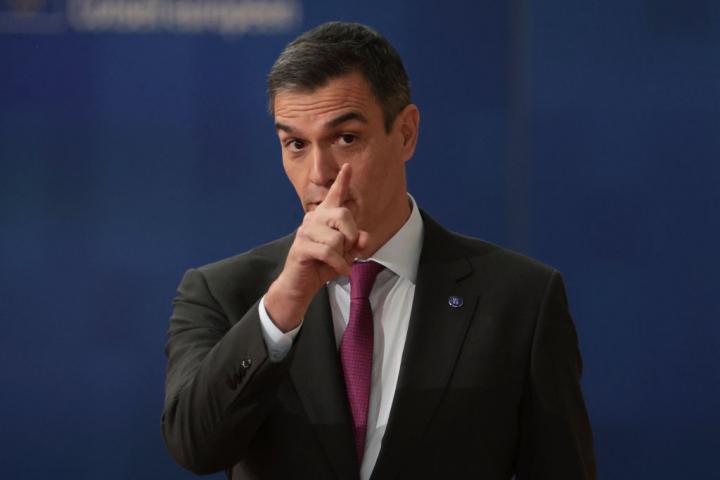 Pedro Sánchez, en un acto reciente en Bruselas