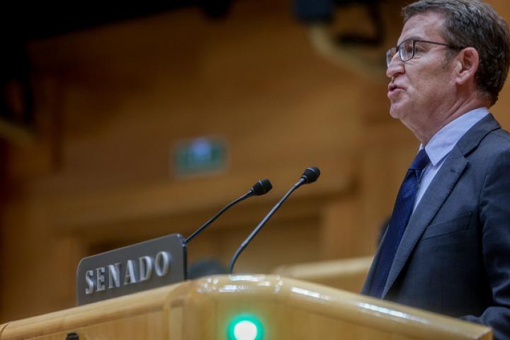 El presidente del PP, Alberto Núñez Feijóo, en una imagen de archivo.