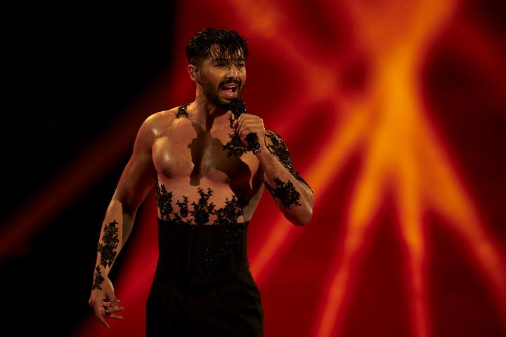 Jorge González en la segunda semifinal del Benidorm Fest 2024