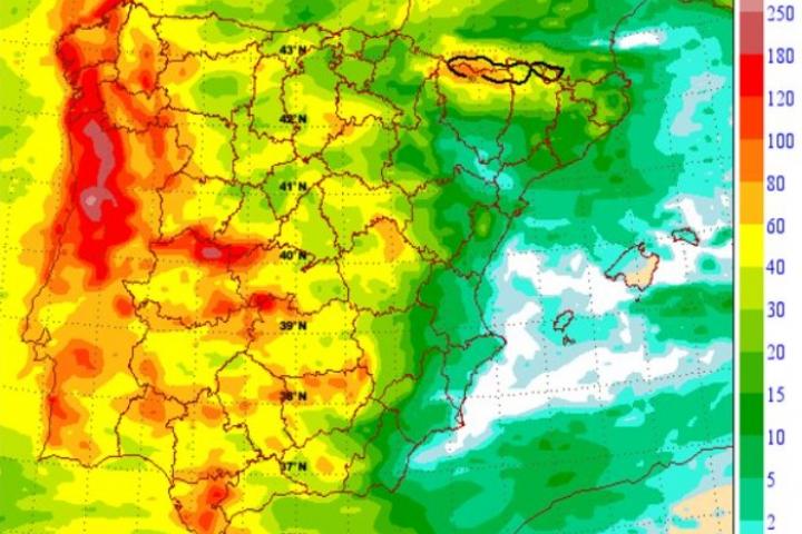 Mapa de previsión de AEMET para la próxima semana
