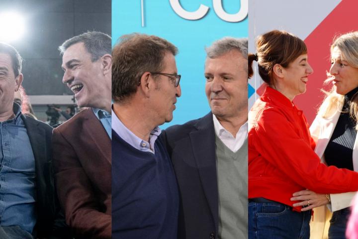 Combo candidatos a las elecciones en Galicia.