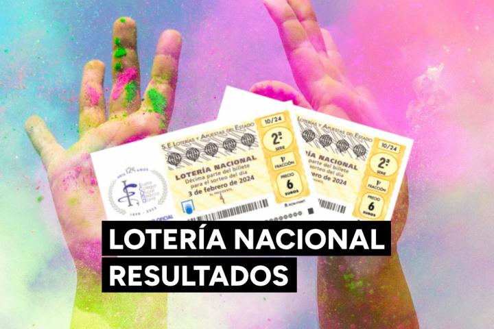 Lotería Nacional en directo: Comprobar décimo de hoy sábado 3 de febrero