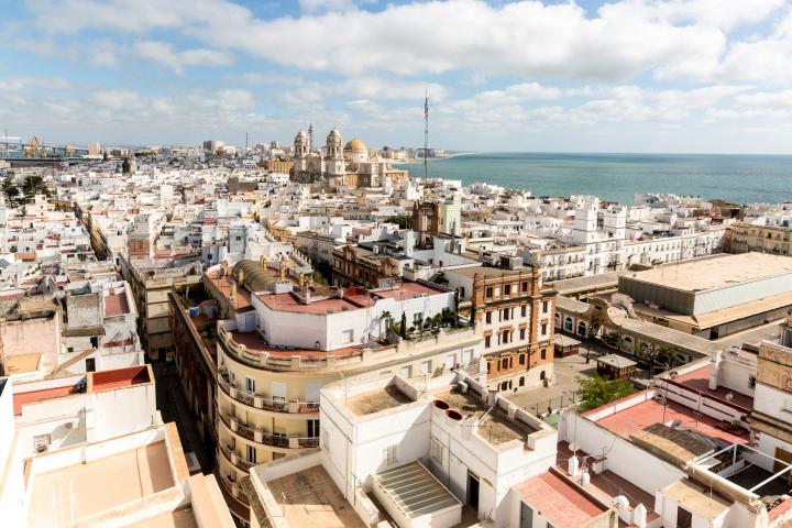 Imagen panorámica de Cádiz.