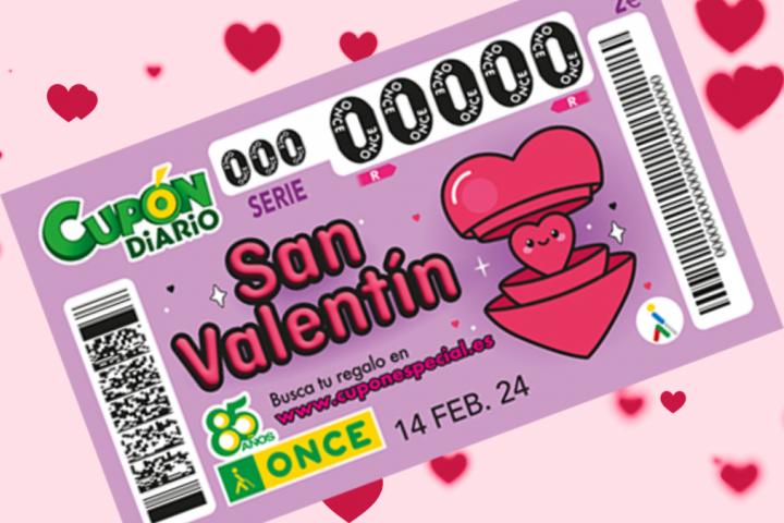 Cupón Extra de San Valentín de la ONCE 2024