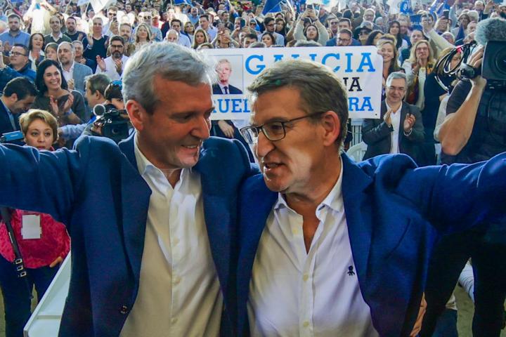 Alfonso Rueda y Alberto Núñez Feijóo