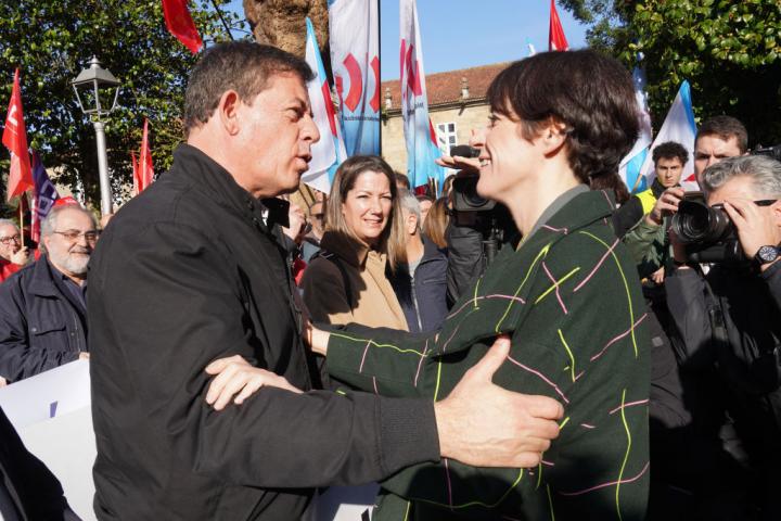 Gómez Besteiro y Pontón conversan en un reciente encuentro en Santiago de Compostela