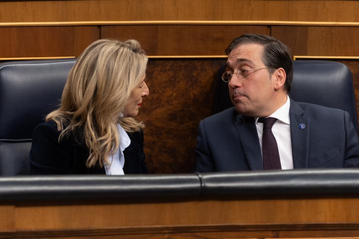 Yolanda Díaz y José Manuel Albares.