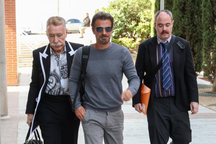 Rodolfo Sancho y Marcos García Montes, en su llegada al juzgado el 16 de febrero de 2024.