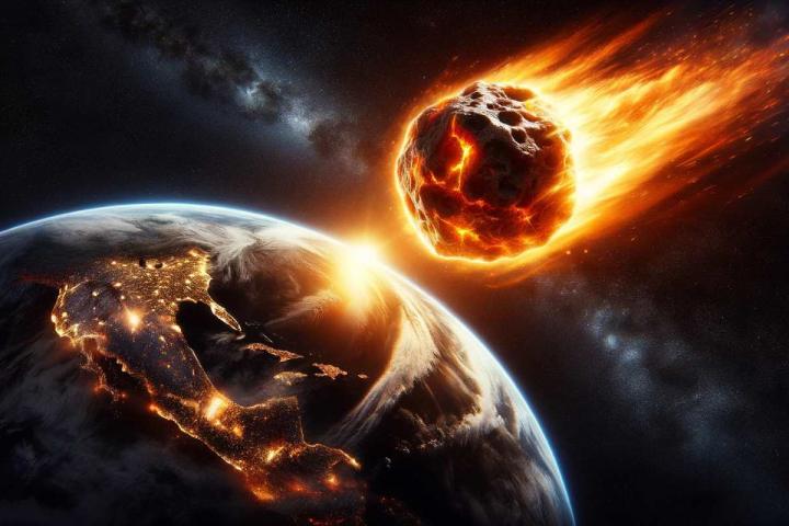 Asteroide yendo rumbo hacia la Tierra