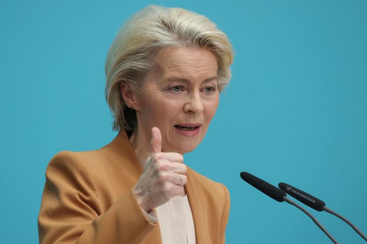 Von der Leyen, en una conferencia