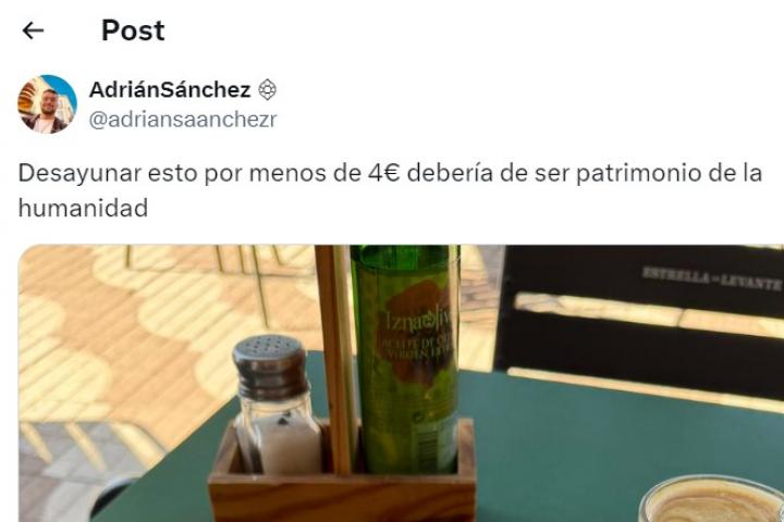 El desayuno de @Adriansaanchezr