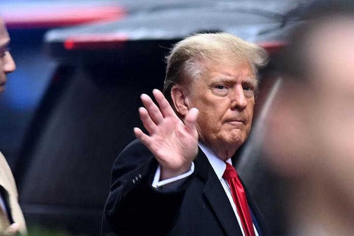 Donald Trump, en una de sus visitas a los juzgados de Nueva York