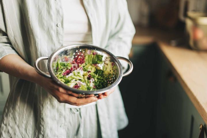Ensalada con acelgas y espinacas