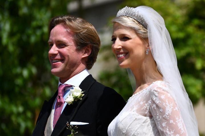 Lady Gabriella Windsor y Thomas Kingston, en su boda.