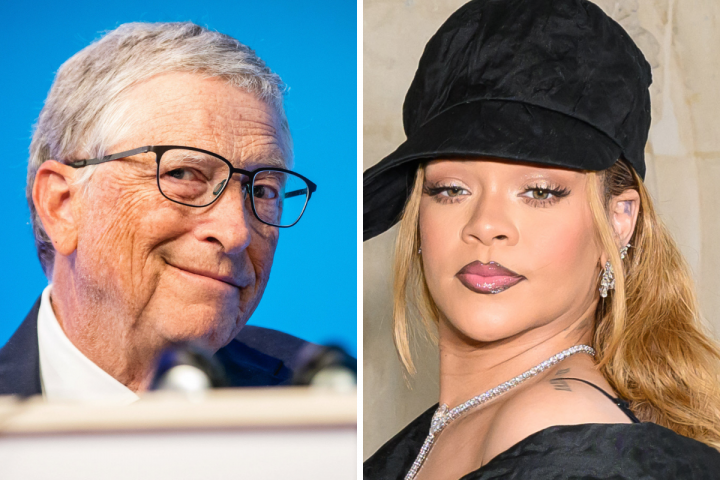 Bill Gates y Rihanna.