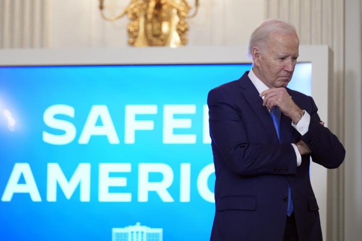 El presidente de los Estados Unidos, Joe Biden, en una rueda de prensa reciente.