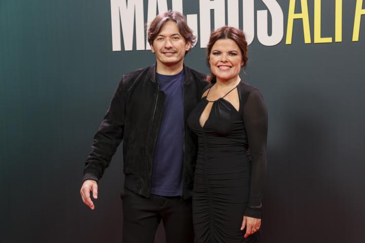 Alberto y Laura Caballero, en el estreno de 'Machos Alfa' el 1 de febrero de 2024.