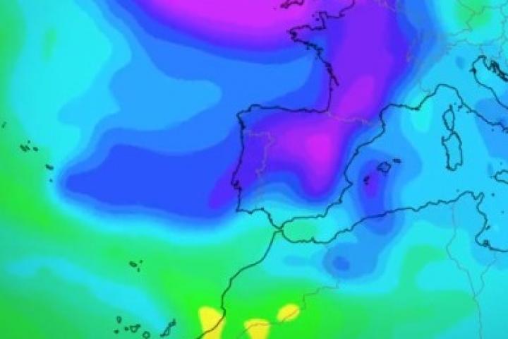 Mapa de la previsión meteorológica