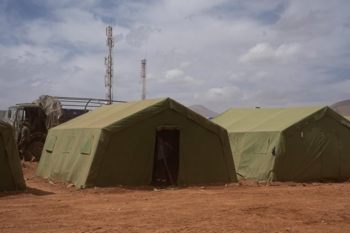 Foto de archivo de militares en Marruecos.
