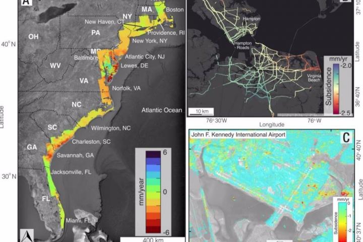Se confirma que zonas de la costa este de EE UU se están hundiendo.