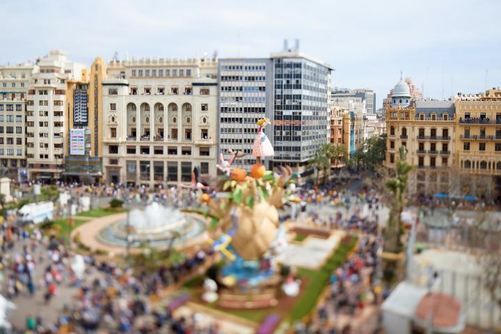 Fallas de Valencia de una edición anterior.