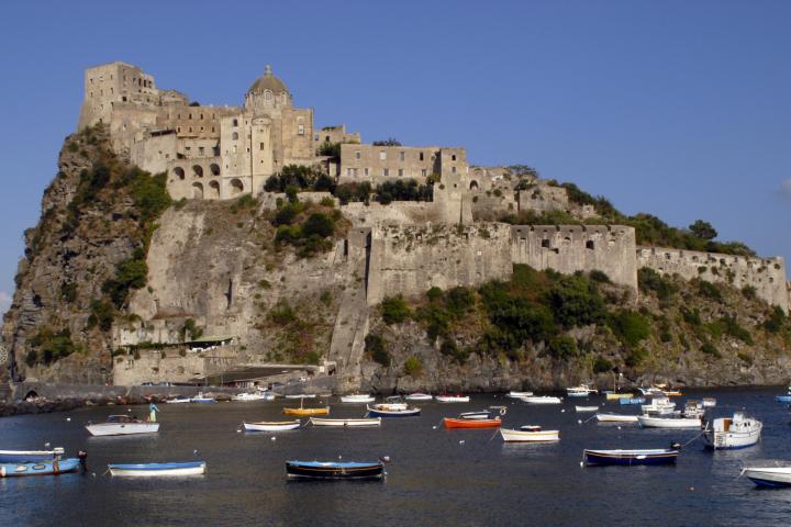 El Castelo Aragonese en la isla de Ischia.