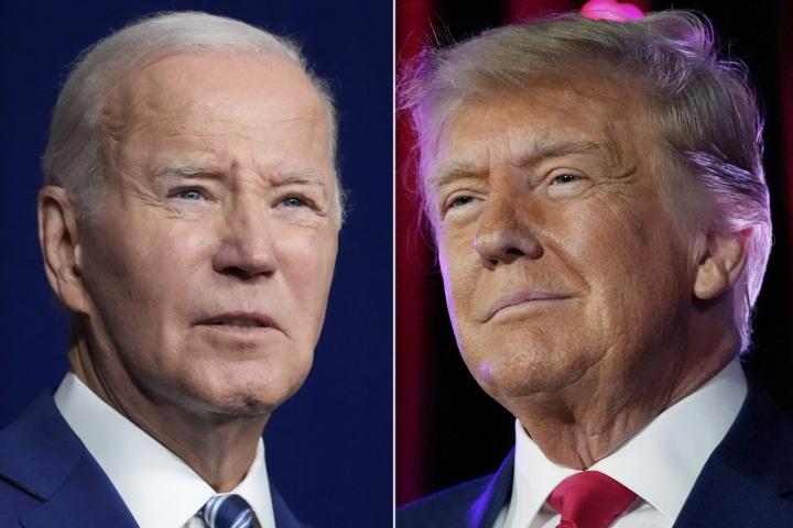 A la izquierda, el candidato del Partido Demócrata, Joe Biden y a la derecha, el candidato del Partido Republicano, Donald Trump.