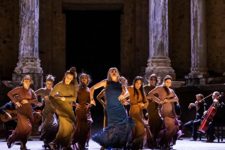 Espectáculo 'De Sheherezade' que se produjo en el Festival de Mérida 2022